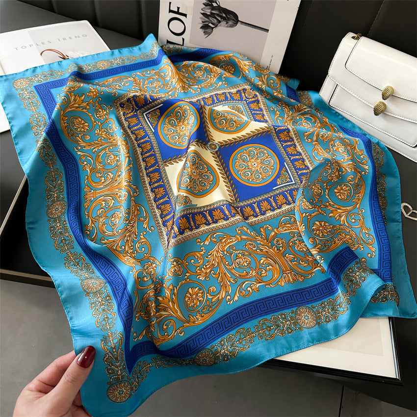 Light Luxury Silk Scarf – 70cm Elegant