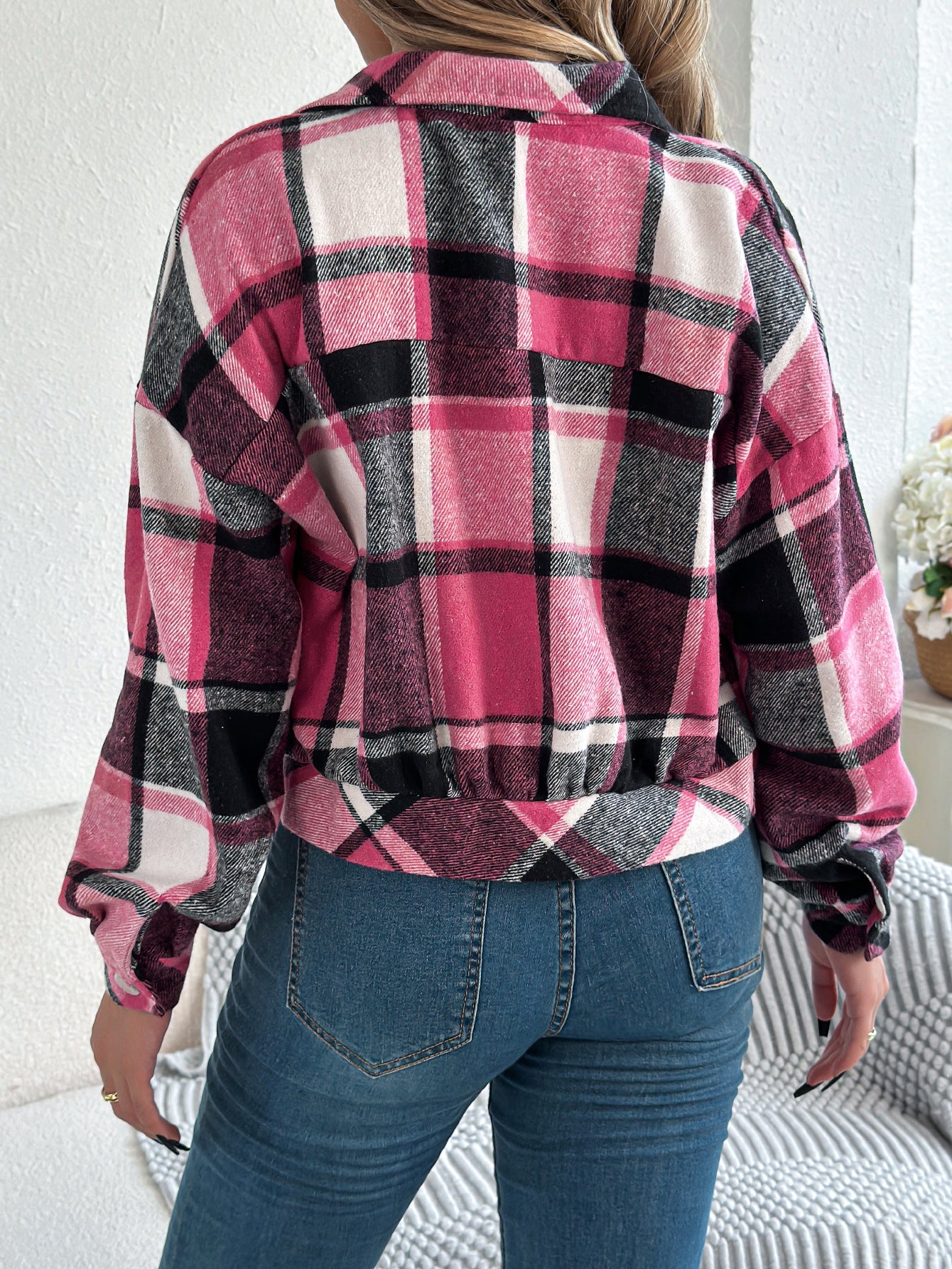 Plaid Stripe Long Sleeve Shirt