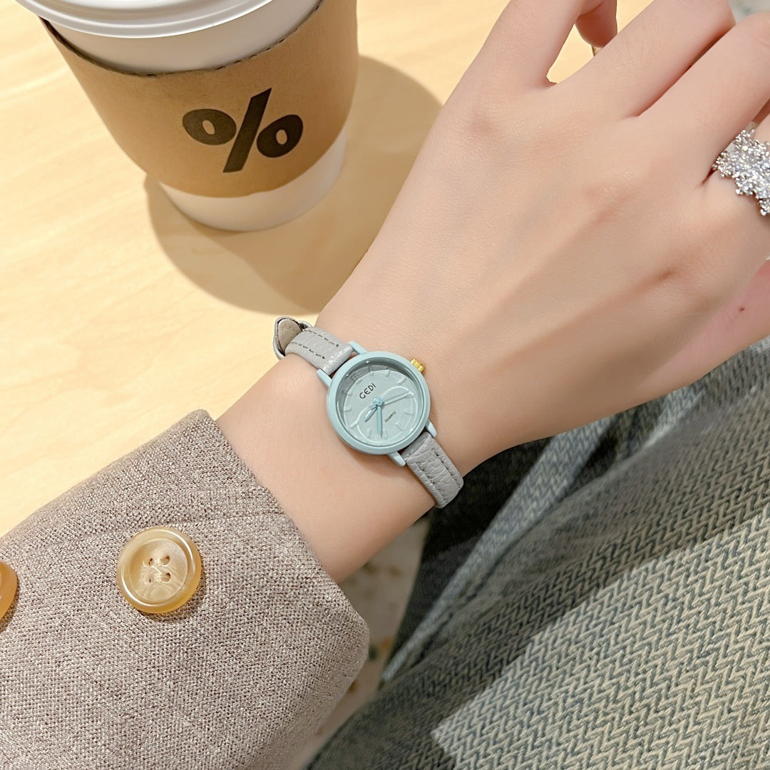 Candy Watch Thin Strap Wristwatch