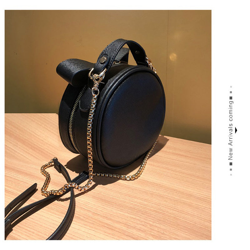 One-Shoulder Round Bag Trendy Small