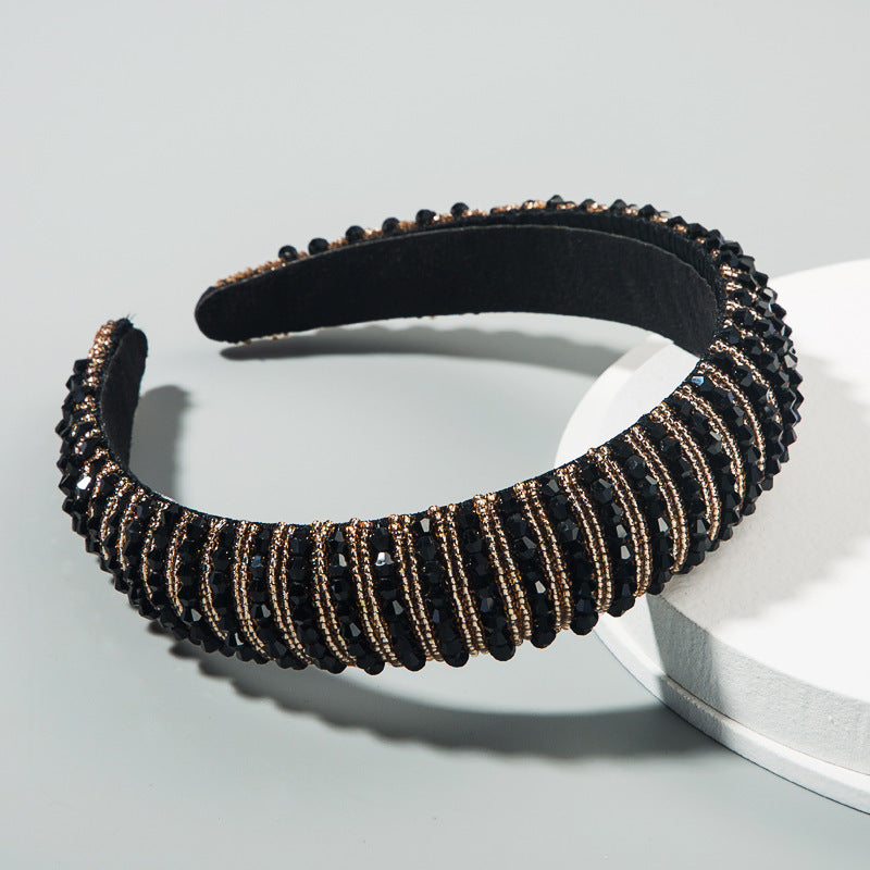 Hand-Woven Crystal Baroque Headband