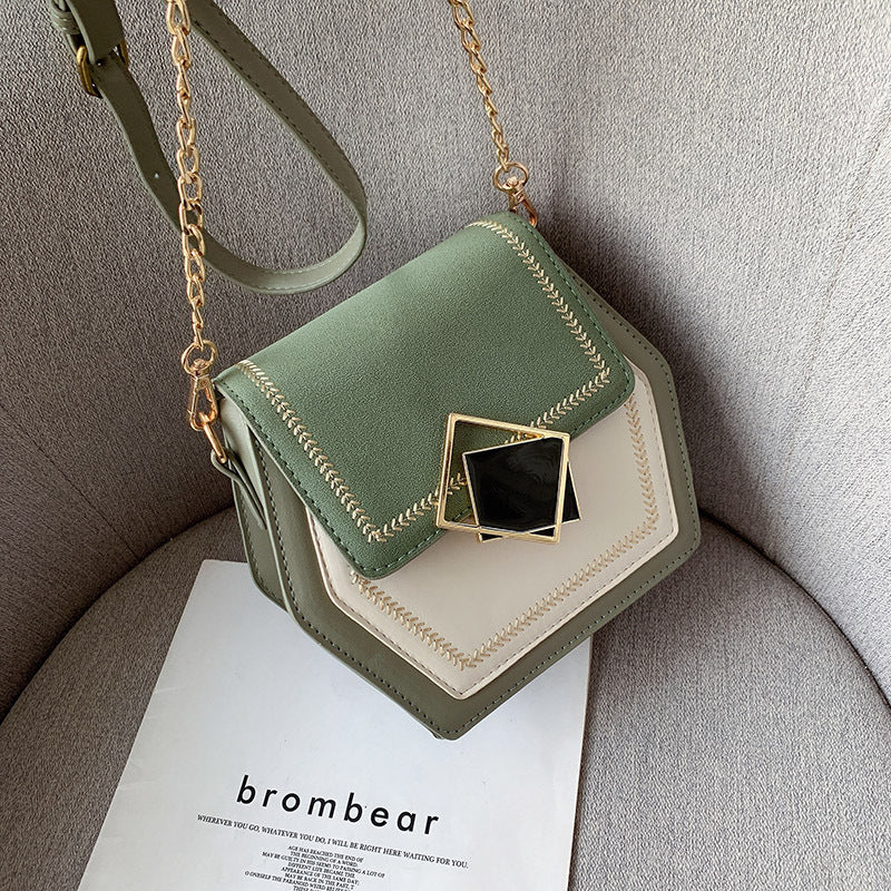 Matte leather shoulder bag