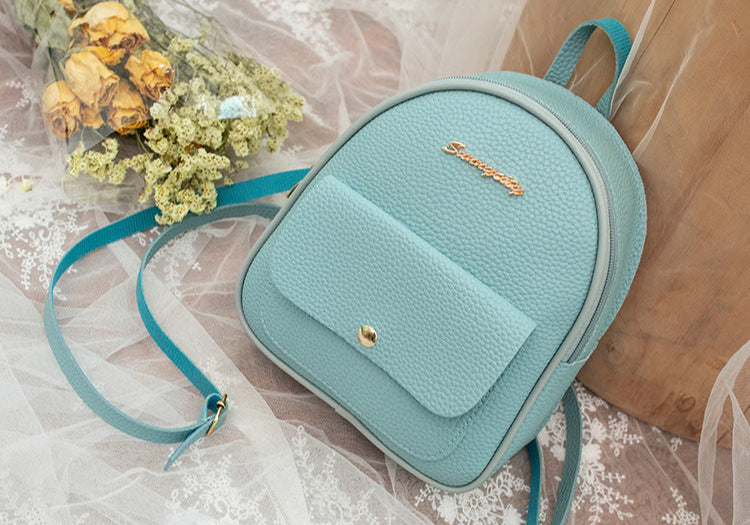 Small Shoulder Backpack Letter