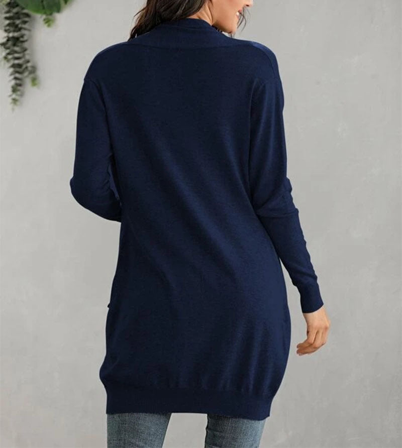 Long-Sleeve Knitted Cardigan