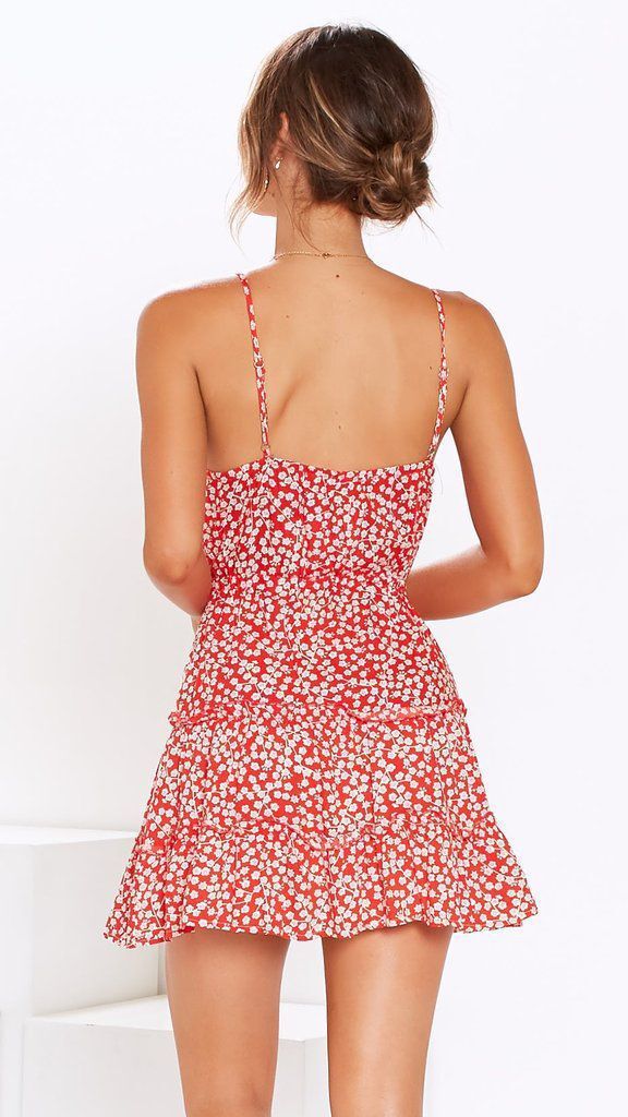 Strapless Open-Back Floral Summer Dress