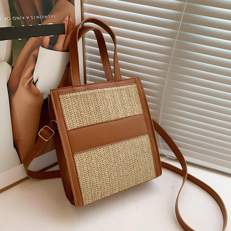 Simple Straw Bag Tote