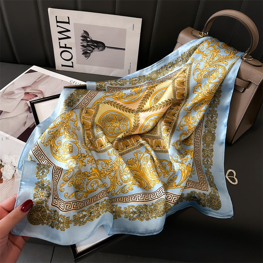Light Luxury Silk Scarf – 70cm Elegant