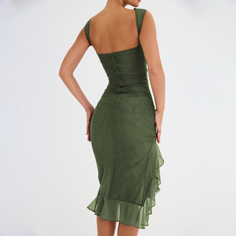 Slim Sleeveless Dress Skinny Fit