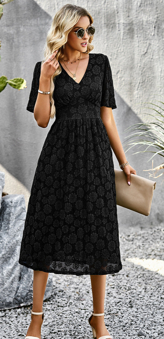 Halter Neck Dress Sleeveless Waist-Tie Short