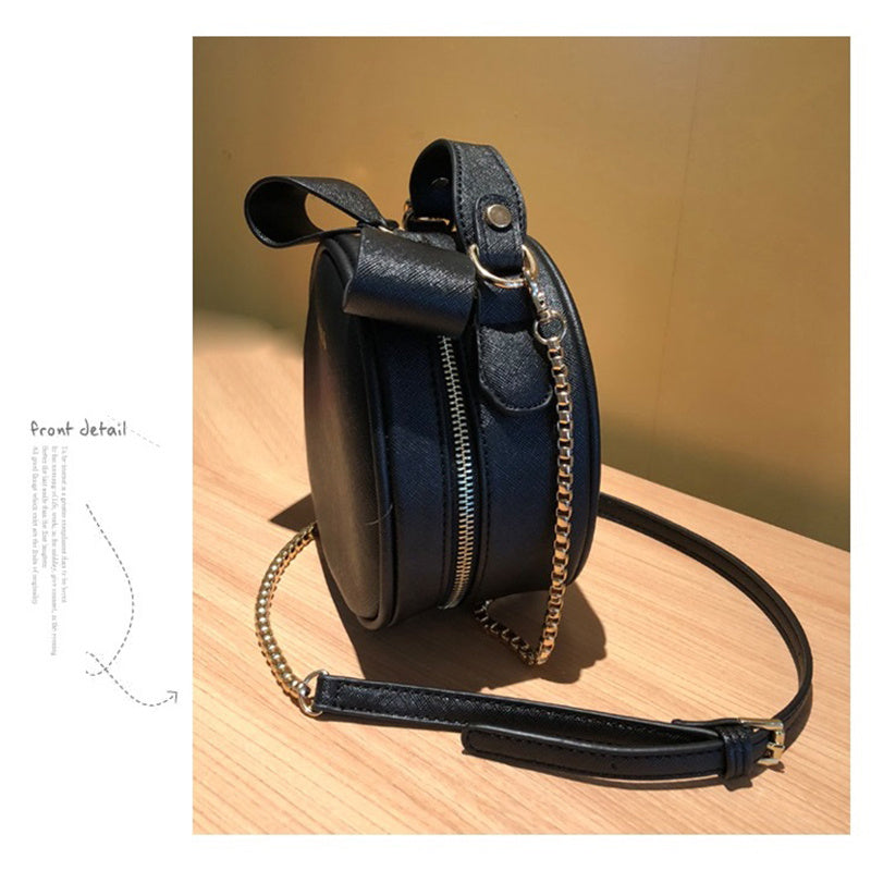 One-Shoulder Round Bag Trendy Small