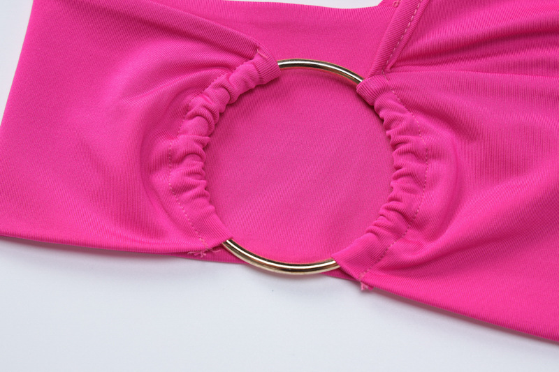 Backless Tube Top & Pleated Skirt Set Two-Piece