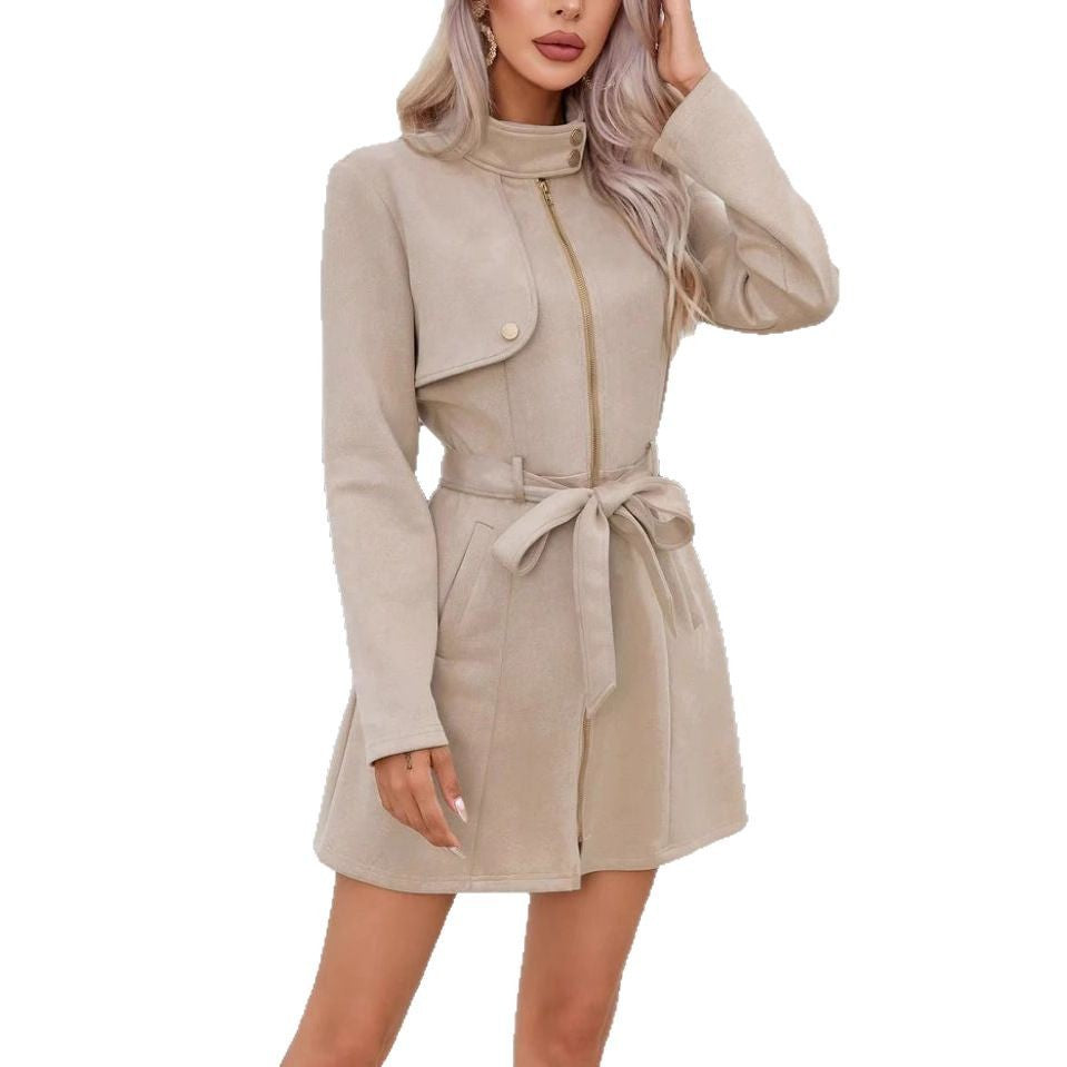 Simplicity Double-Breasted Lapel Modern Fashion Jacket