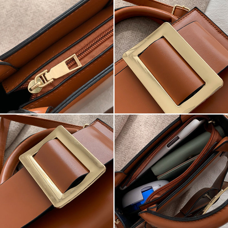 Leather One-Shoulder All-Match Fashion Tote