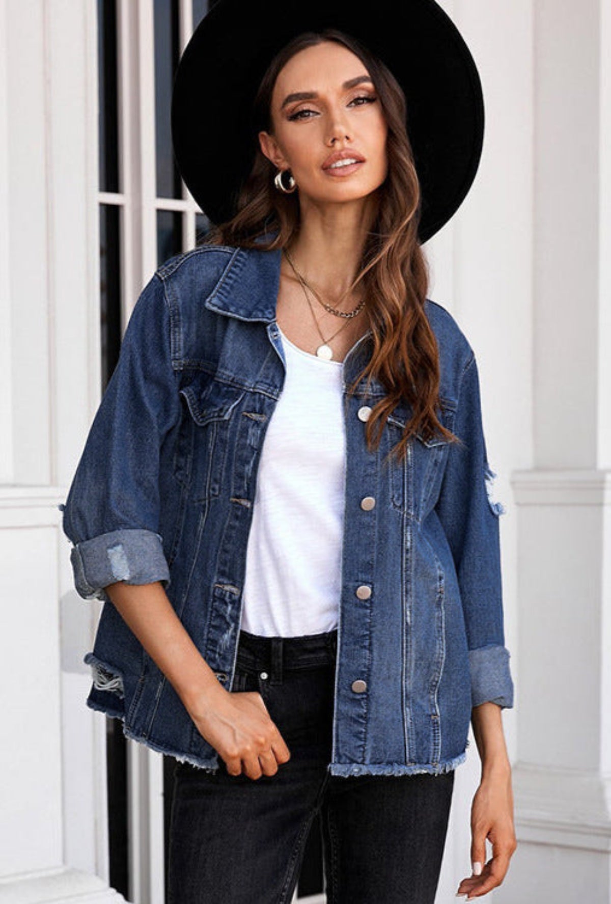 Washed Denim Jacket Classic Jean