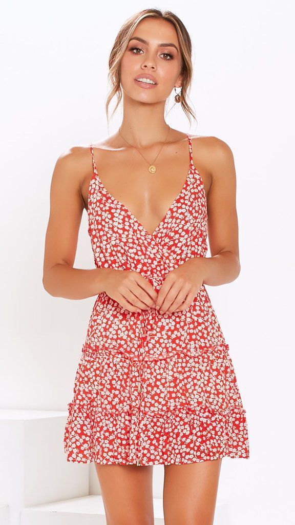 Strapless Open-Back Floral Summer Dress