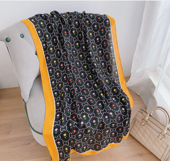 Printed Cotton And Linen Scarf