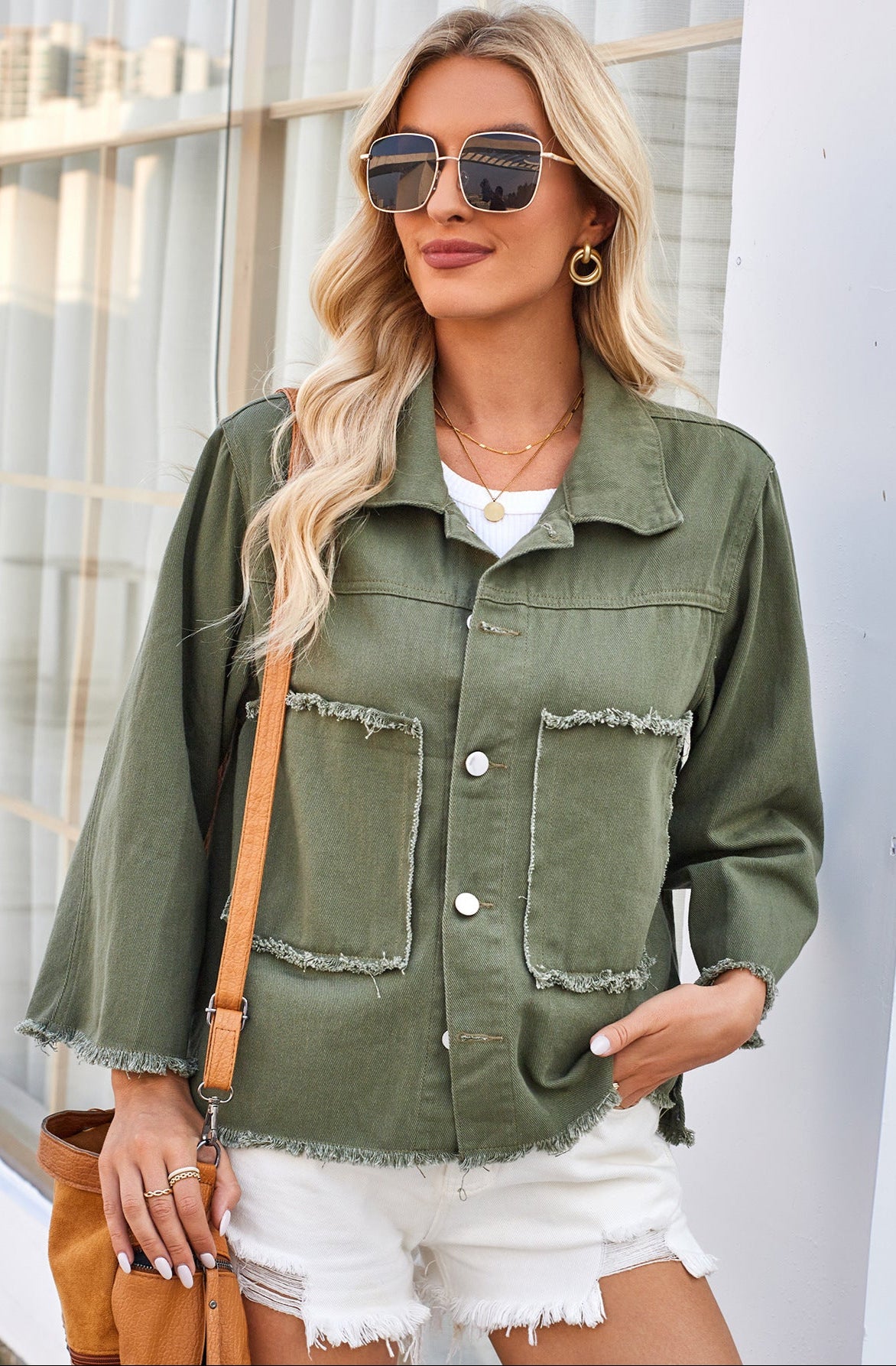 Washed Loose Denim Oversized Jacket