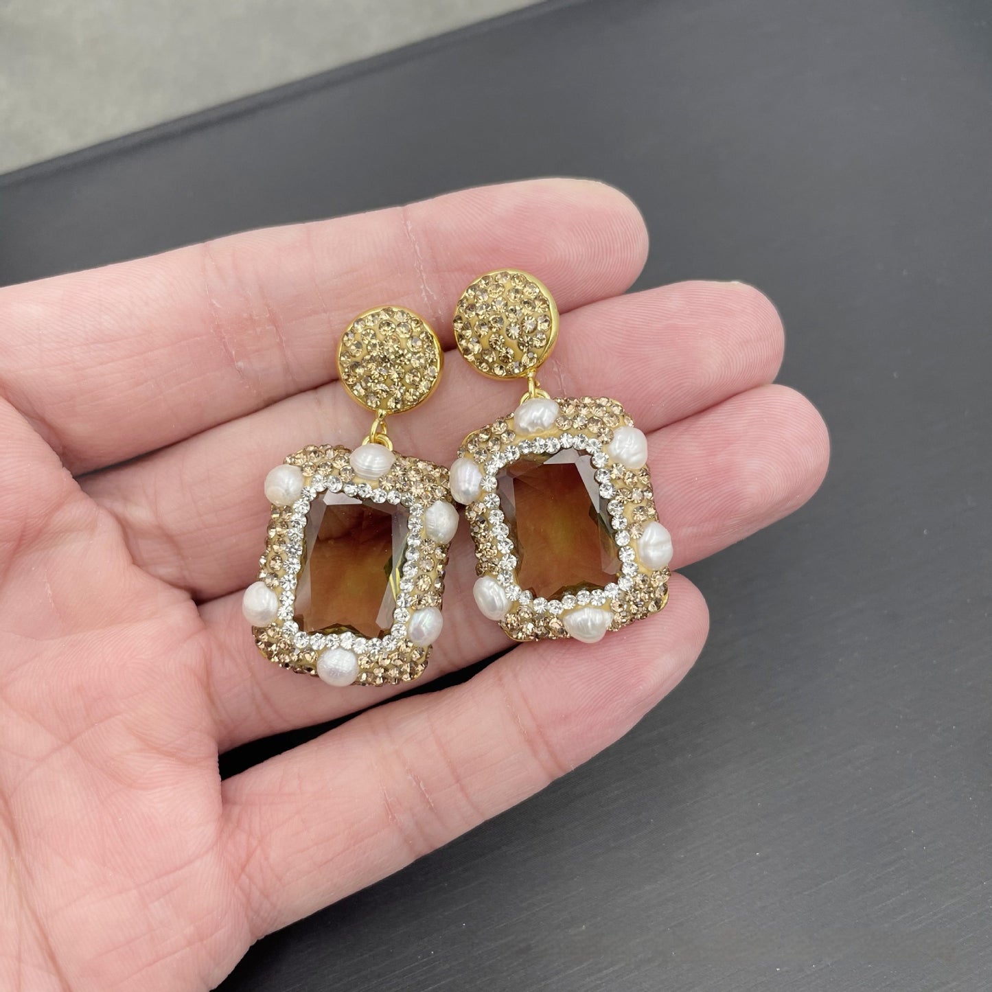 Electroplated Rhinestone Copper Ring – Original Sparkle