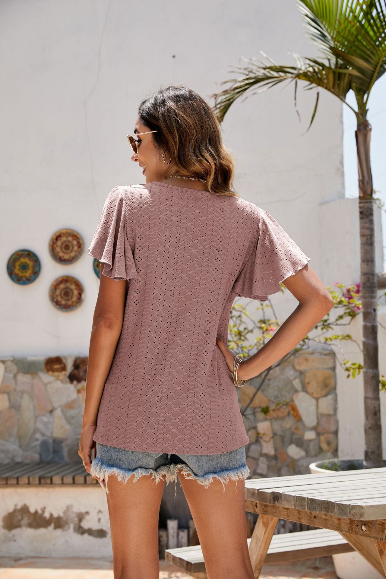 Tunic Ruffle Sleeve Casual Top