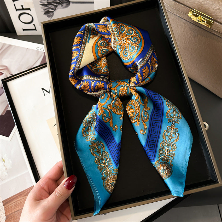 Light Luxury Silk Scarf – 70cm Elegant