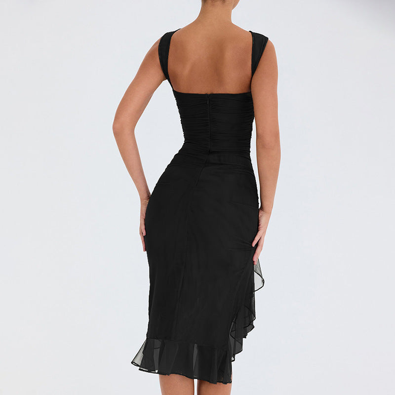 Slim Sleeveless Dress Skinny Fit