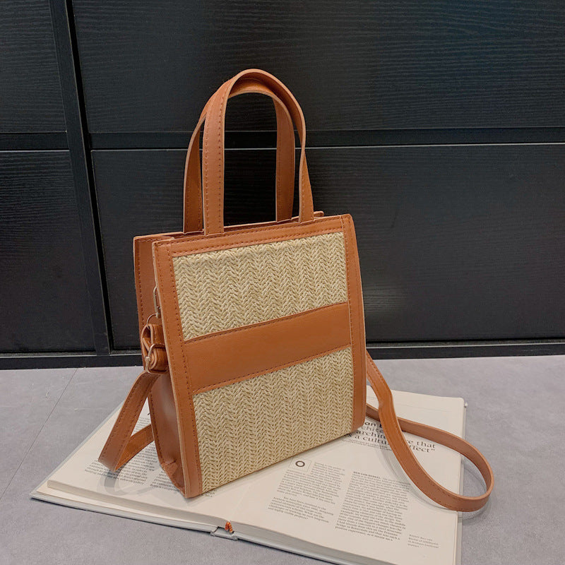 Simple Straw Bag Tote