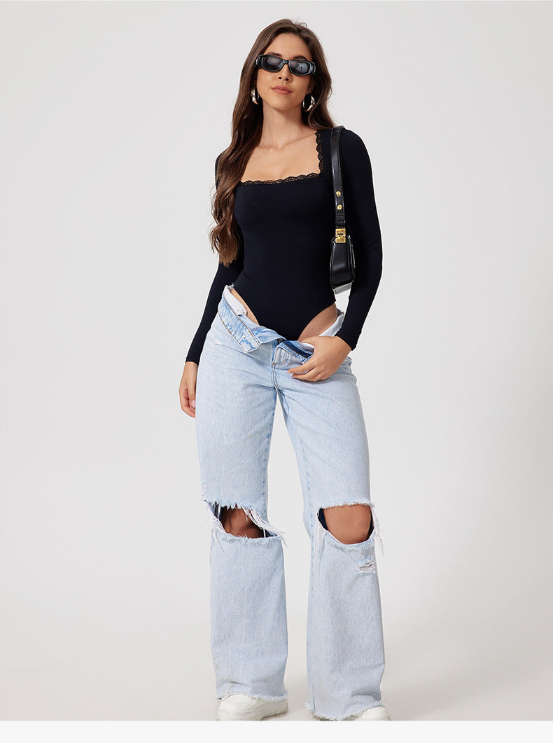 Long Sleeve Yoga Bodysuit