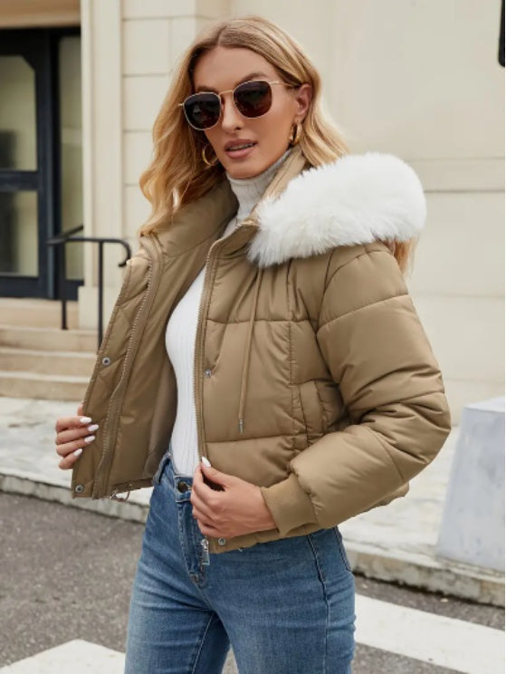 Chic Mint Puffer Jacket