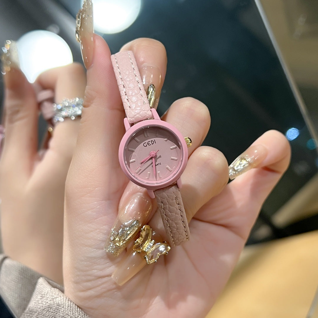 Candy Watch Thin Strap Wristwatch