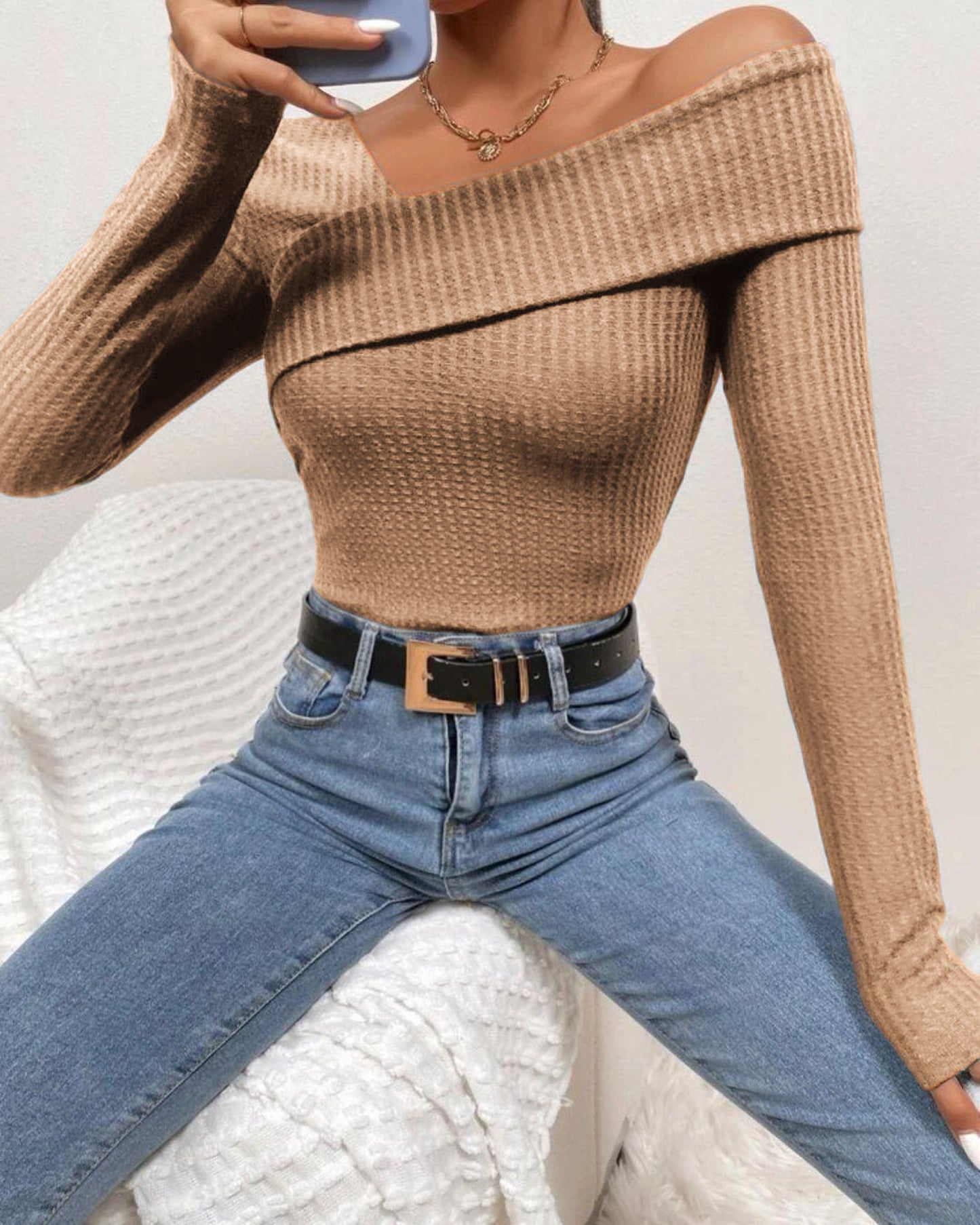 Off-Shoulder Bodysuit Jumpsuit Elegant One-Piece