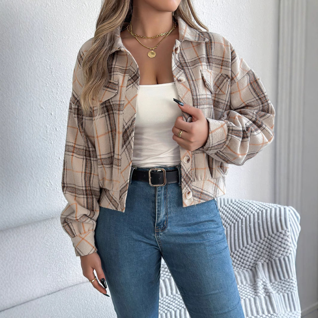 Plaid Stripe Long Sleeve Shirt