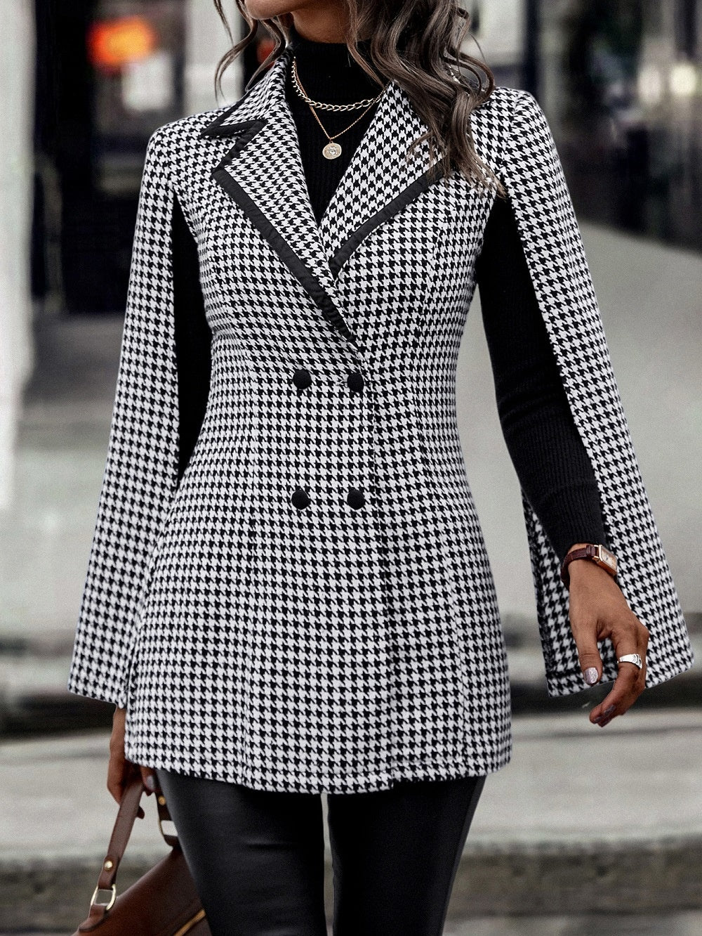 Elegant Split Long Sleeve Blazer