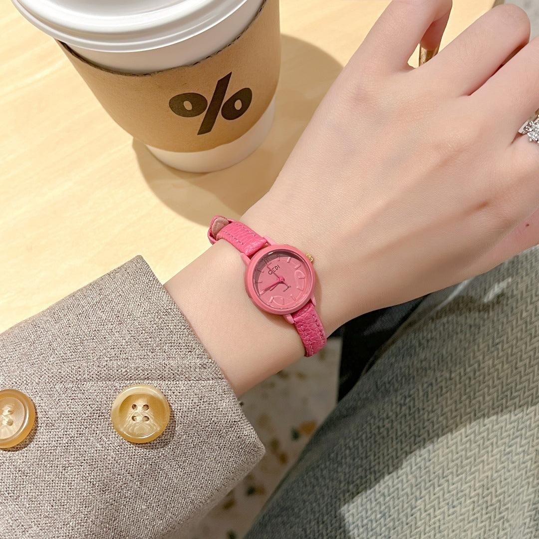 Candy Watch Thin Strap Wristwatch