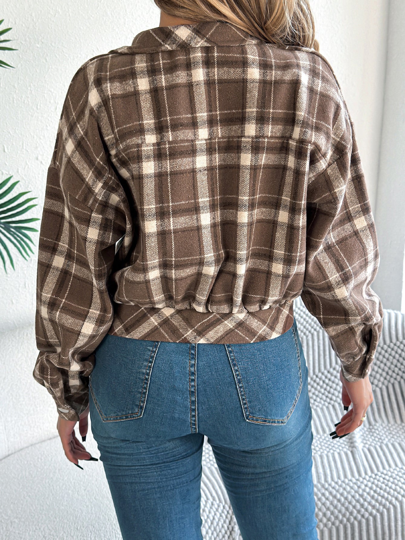 Plaid Stripe Long Sleeve Shirt