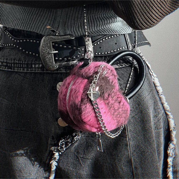 Woolen Plaid Mini Chain Bag Y2K Fashion Shoulder Handbag Women Bags VAYORK STARS