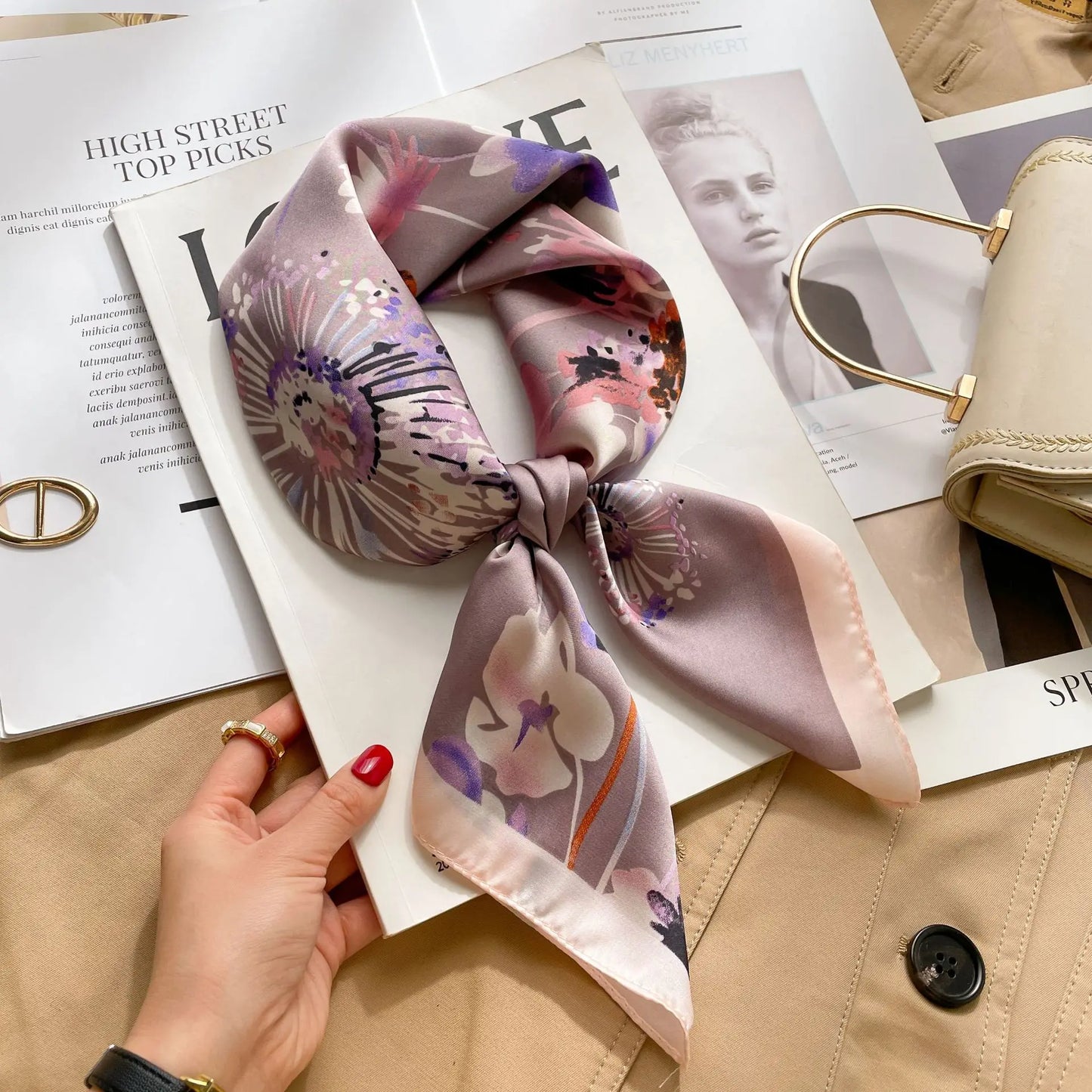 Fashion Printed Polyester Scarf