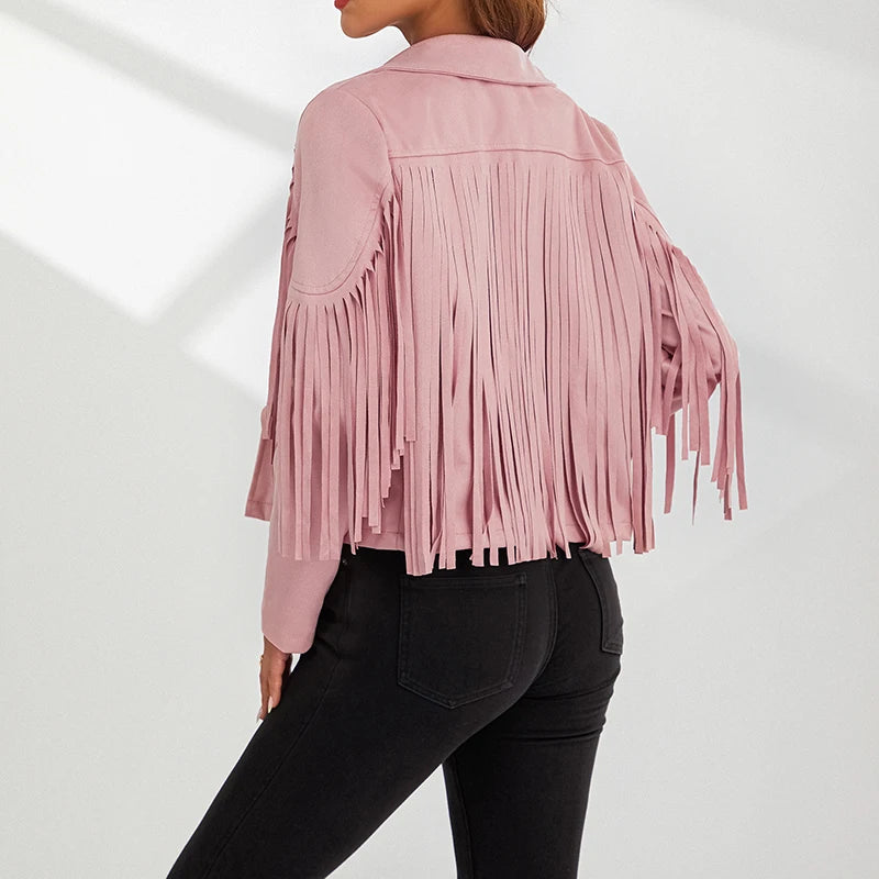 Solid Color Long Sleeve Collared Jacket