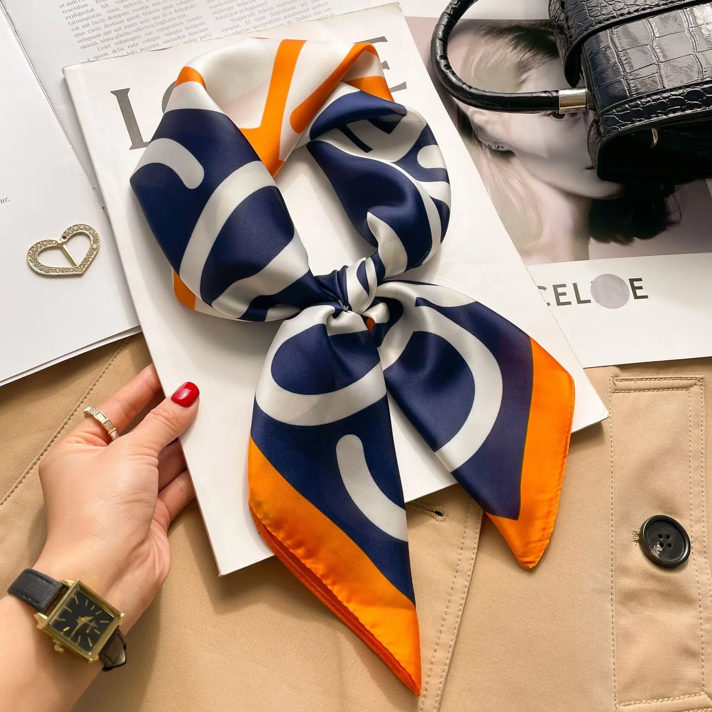 Fashion Printed Polyester Scarf