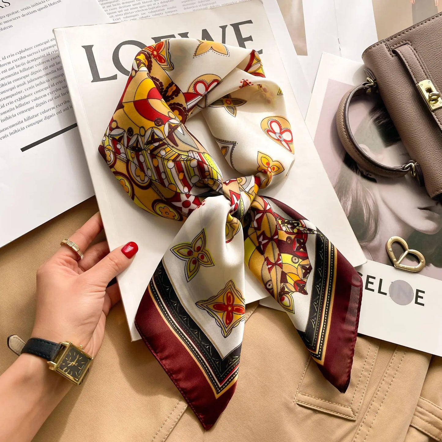 Fashion Printed Polyester Scarf