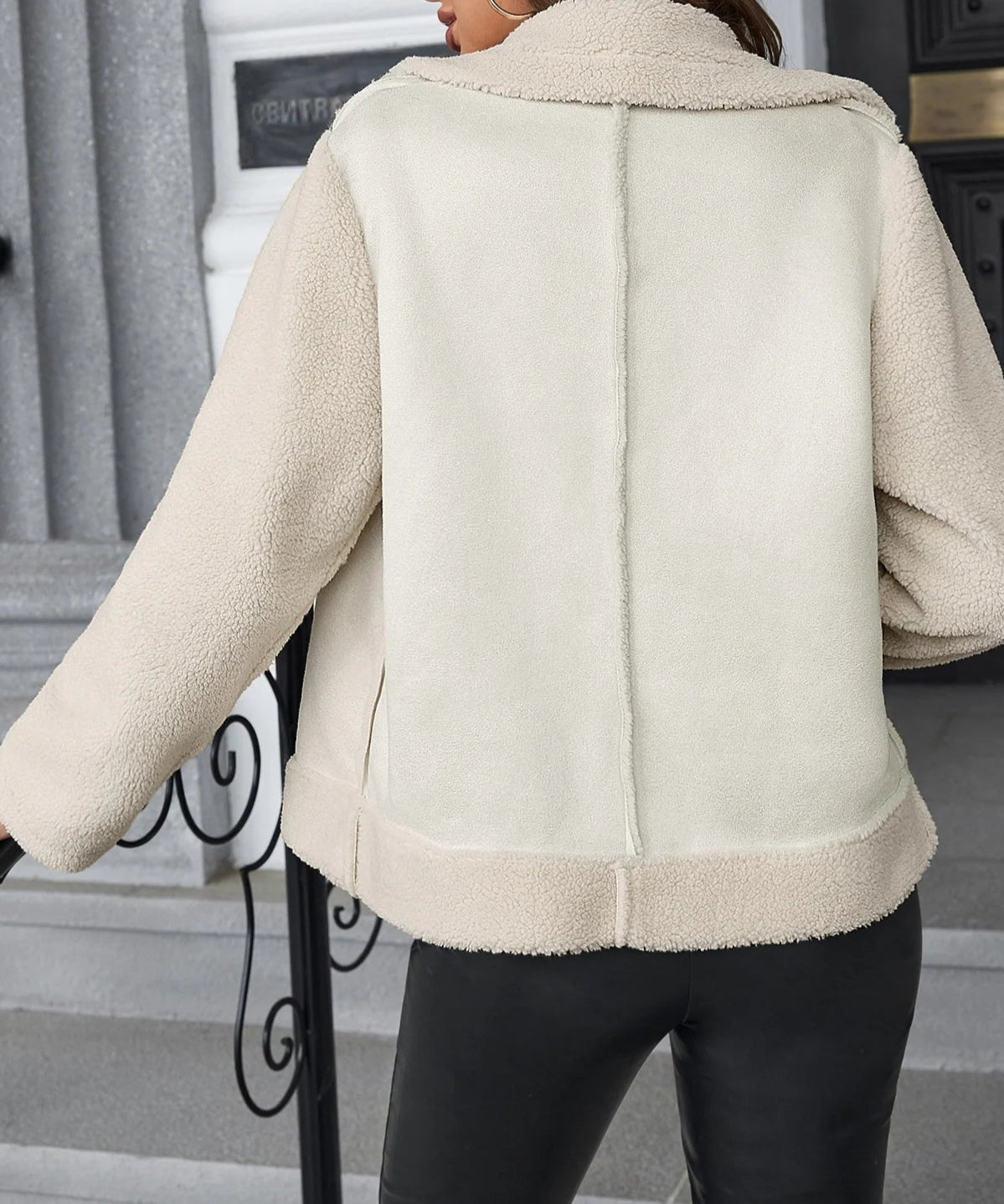 Plush Short Trendy Streetwear Jacket for Autumn & Winter