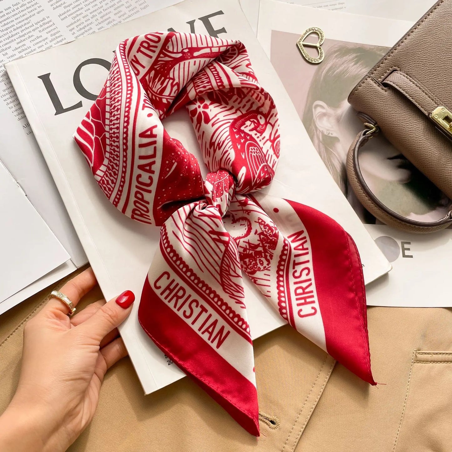 Fashion Printed Polyester Scarf