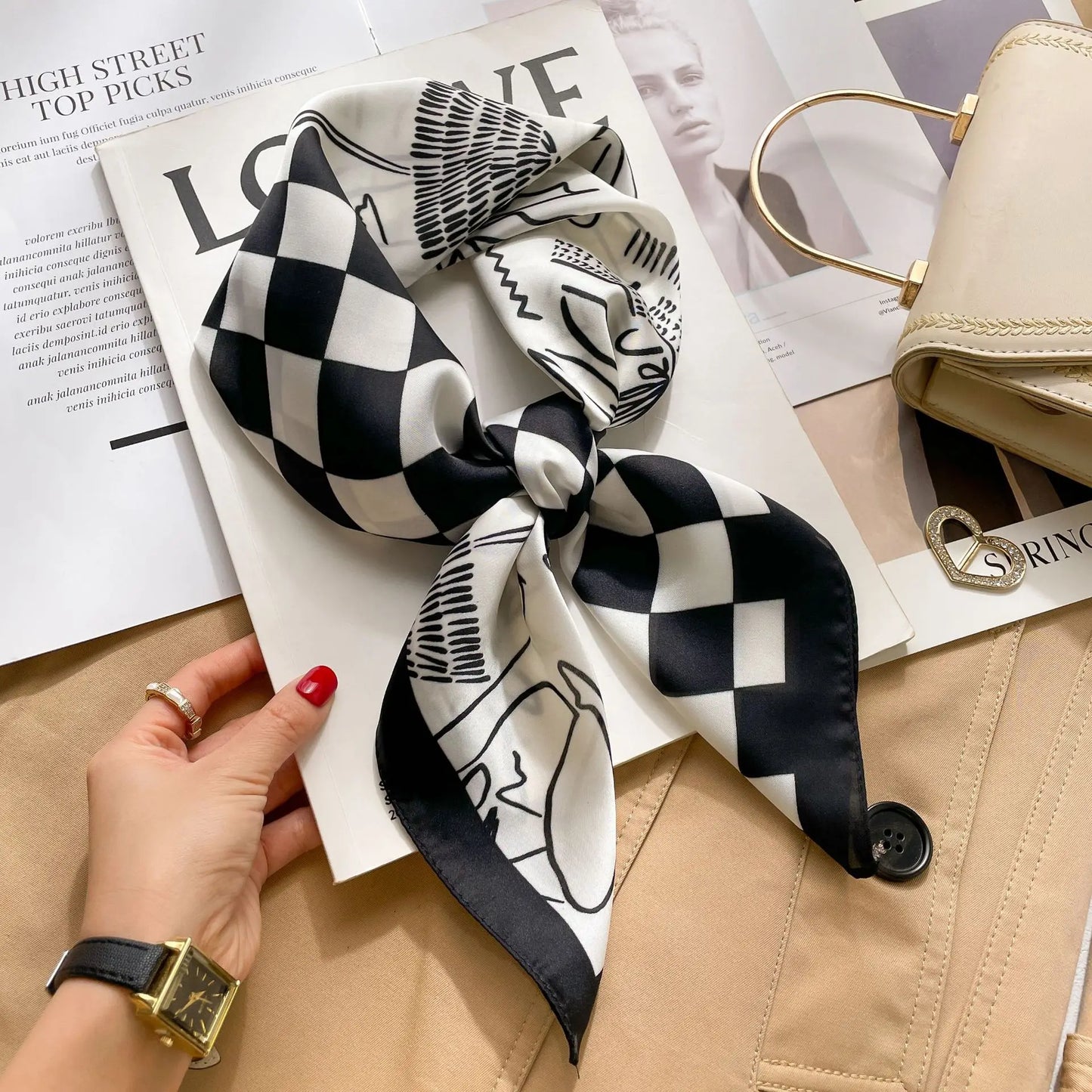 Fashion Printed Polyester Scarf
