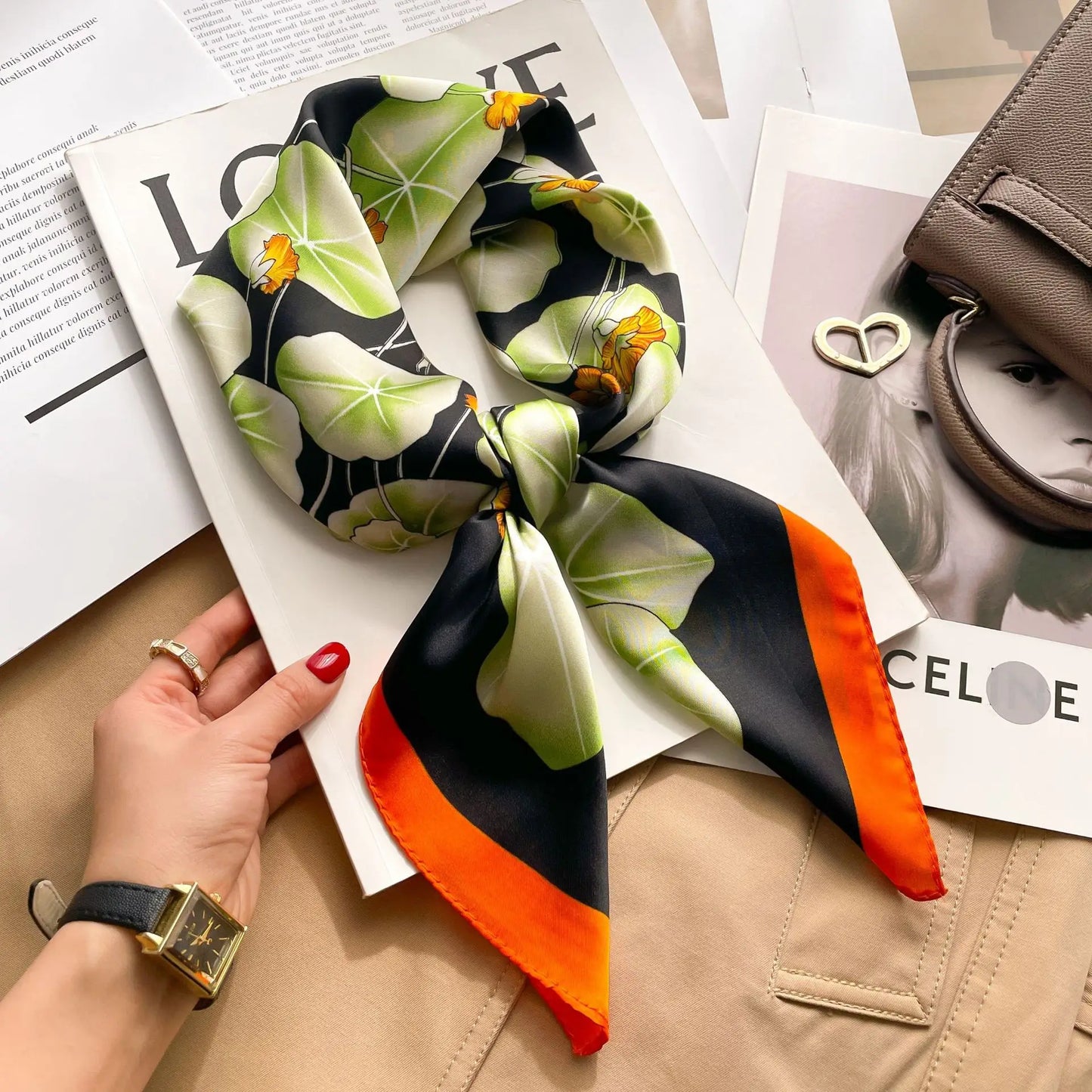 Fashion Printed Polyester Scarf