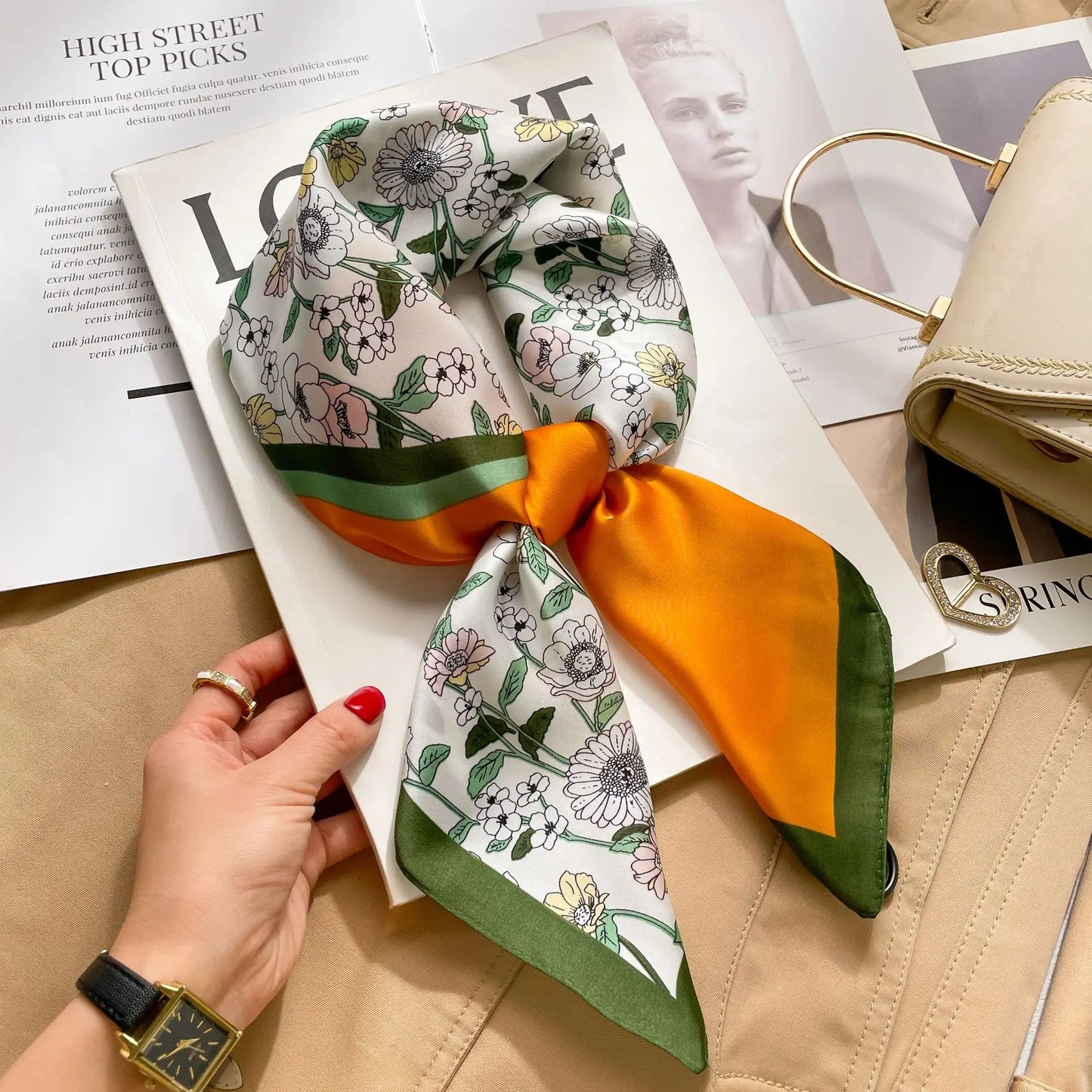 Fashion Printed Polyester Scarf