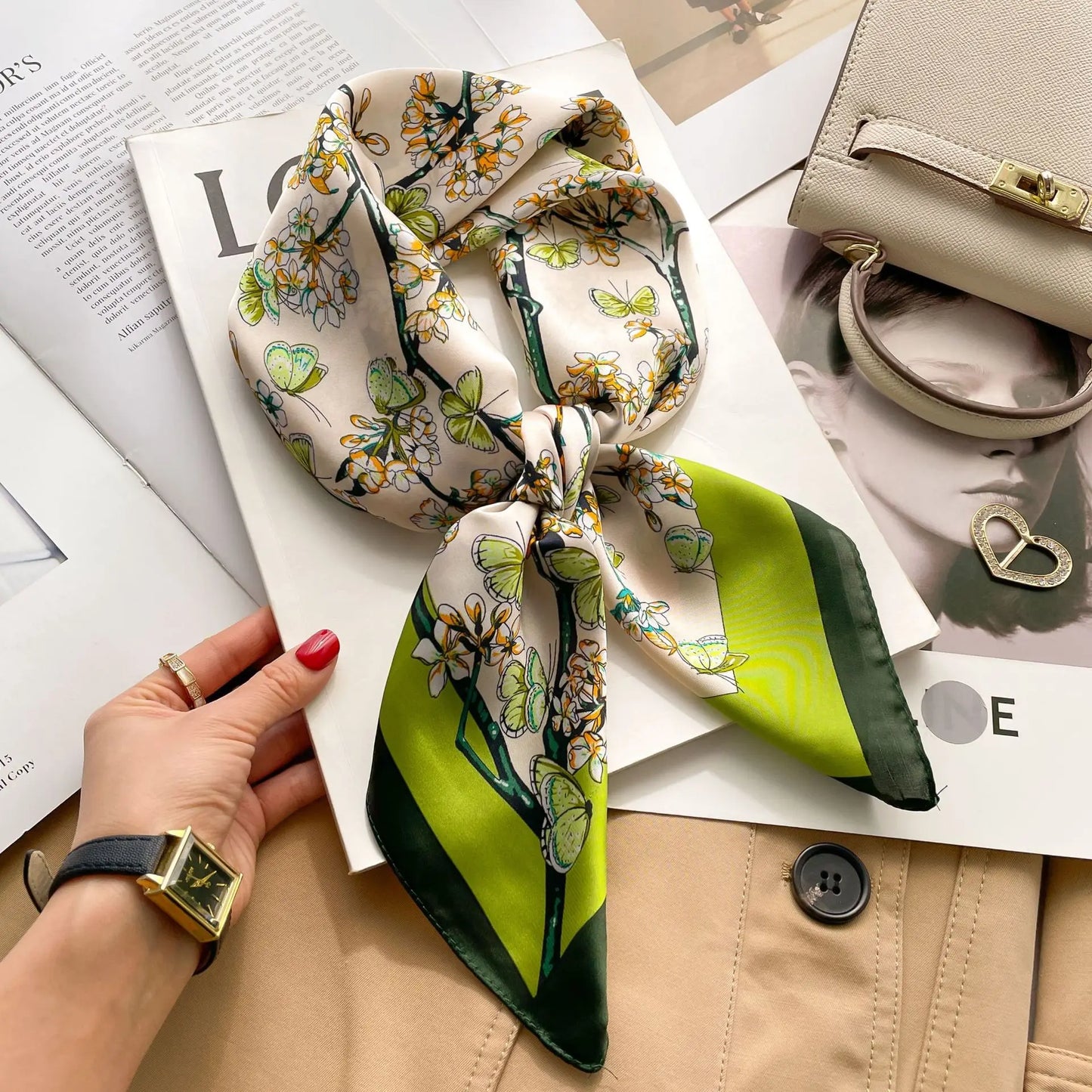 Fashion Printed Polyester Scarf