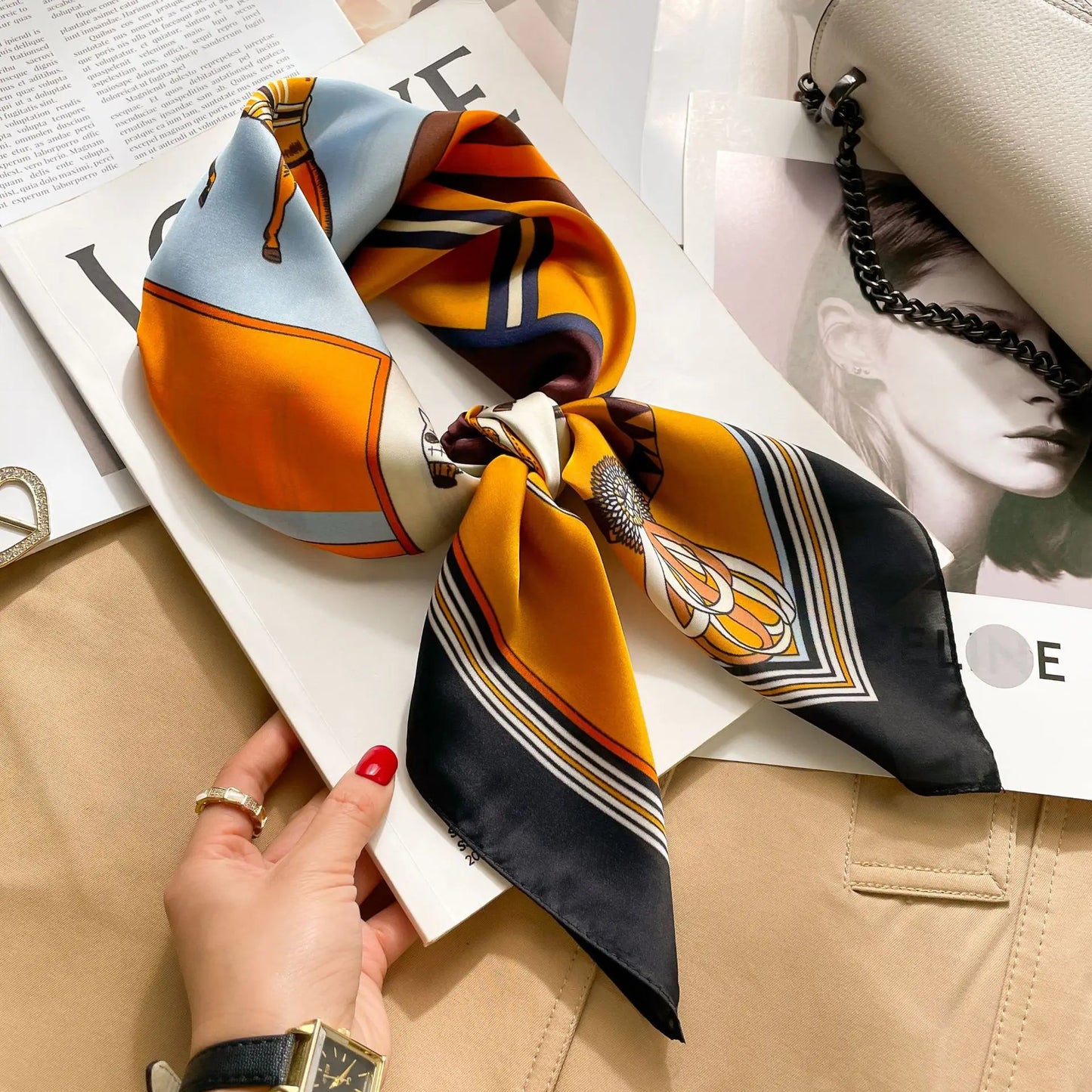 Fashion Printed Polyester Scarf