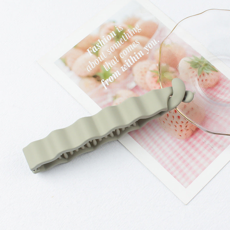 12cm Wavy Banana Hair Clip Erect