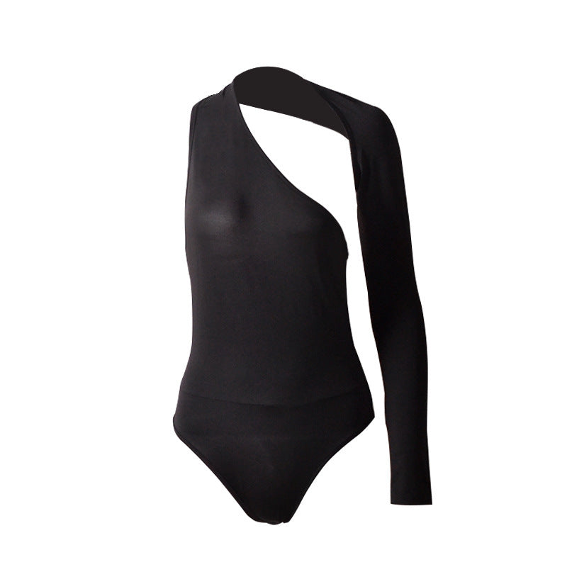 One-Shoulder Bodysuit Street Style