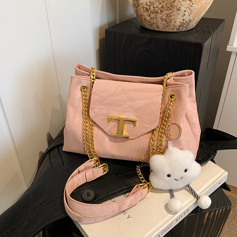 Versatile Double-Layer Tote Bag Large Capacity Handbag