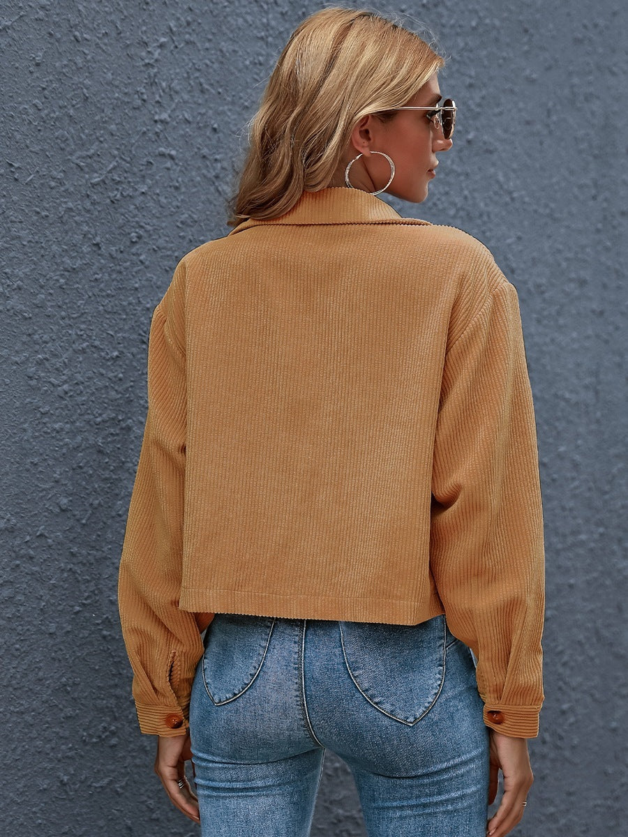 Corduroy Shirt Jacket Button Down Overshirt